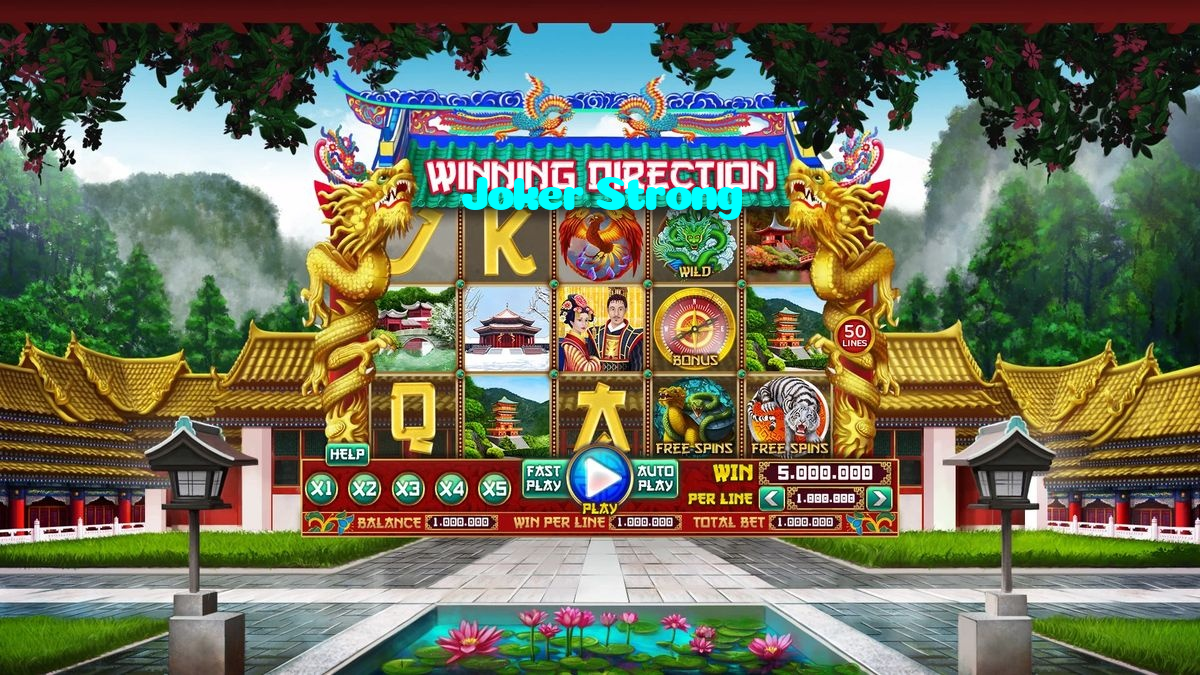 Joker Strong casino presented on mobile device in Pakistan with slots and live games